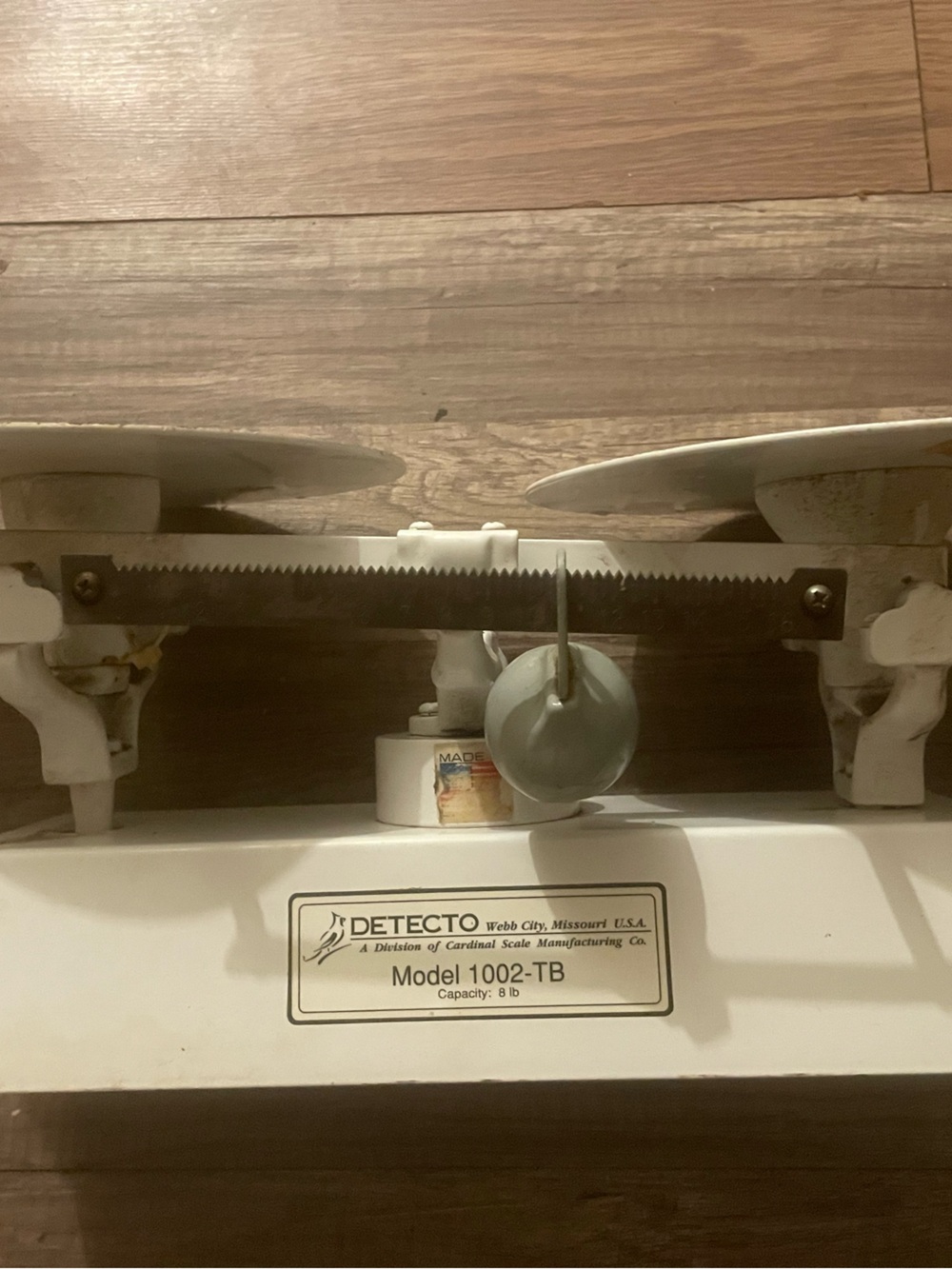 DETECTO Vintage Balance Scale in White